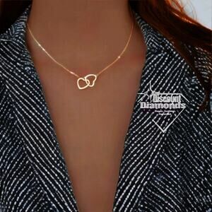 Stainless Steel Double Heart Necklace